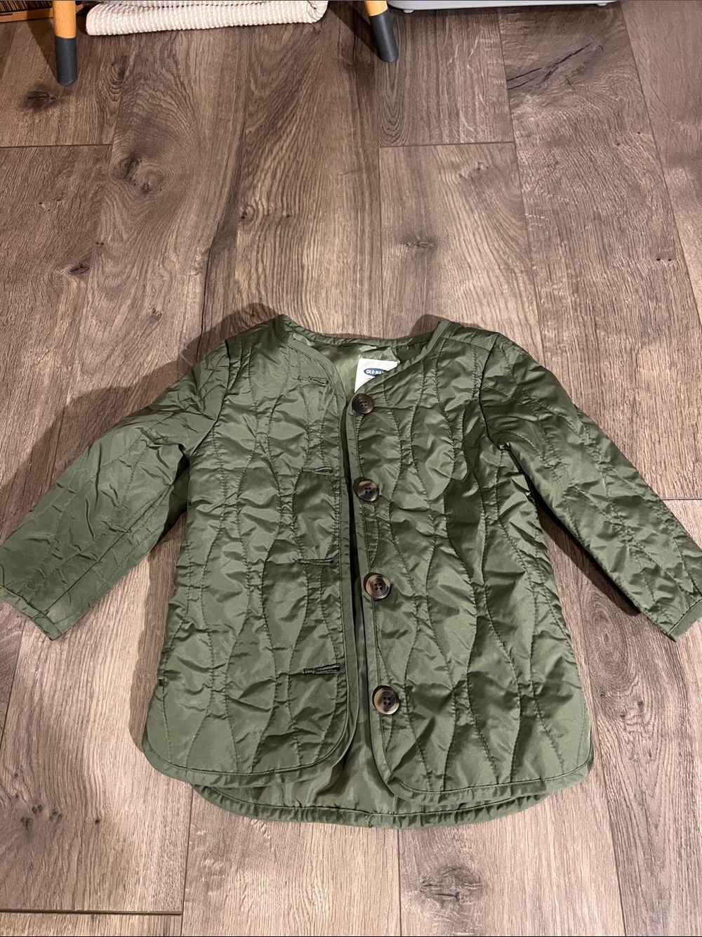 Old navy girls 2t Olive Quilted nylon lightweighted Jacket